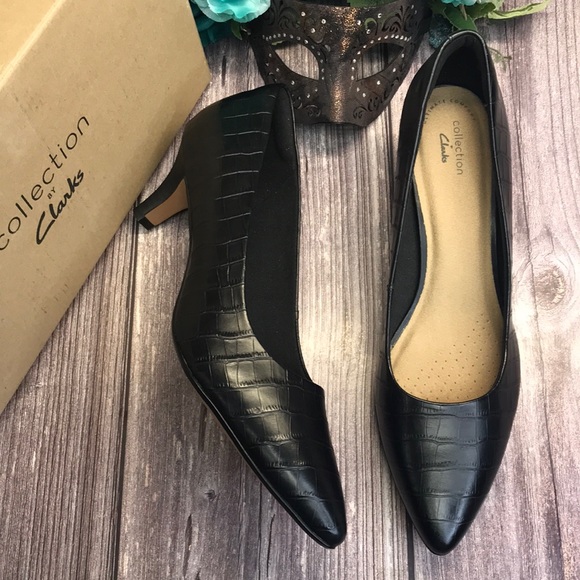Clarks Shoes Clarks Linvale Jerica Black Pump 2m Poshmark